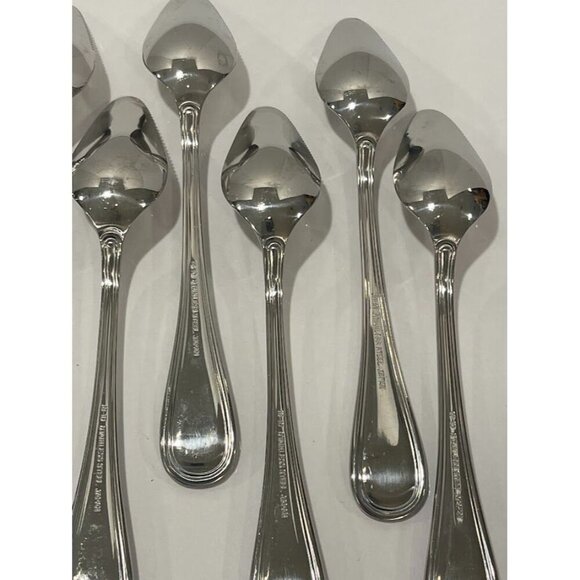Set Of 8 Vintage Serrated edge citrus Oneida Stainless Steel Demitasse Spoons 4. - Picture 13 of 15